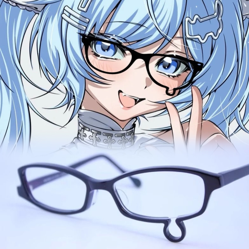 Jewelry Making Glasses - Anime Y2K Cosplay Brille Ohne Linsen