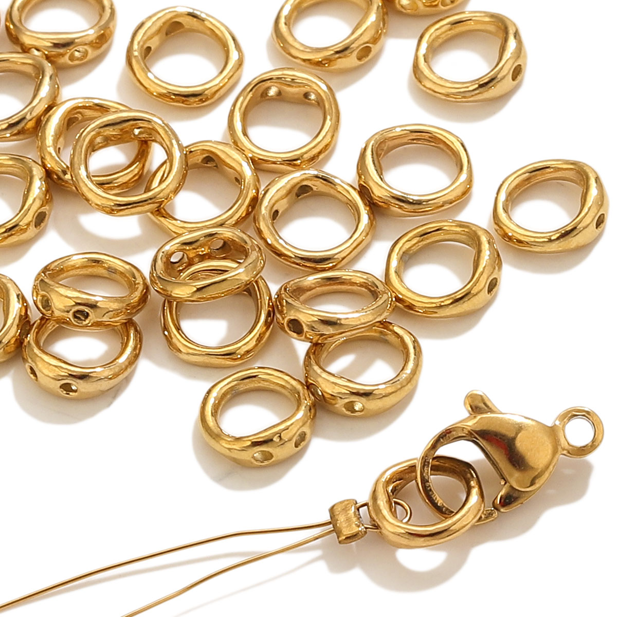 Jewelry Making Articles - 20 Stück Edelstahl-Verschlüsse Endverbinder Haken für
