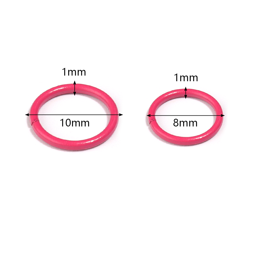 Jewelry Making Closed Jump Rings - 50 Stück 8/10 mm Eisen-Spaltring, offene