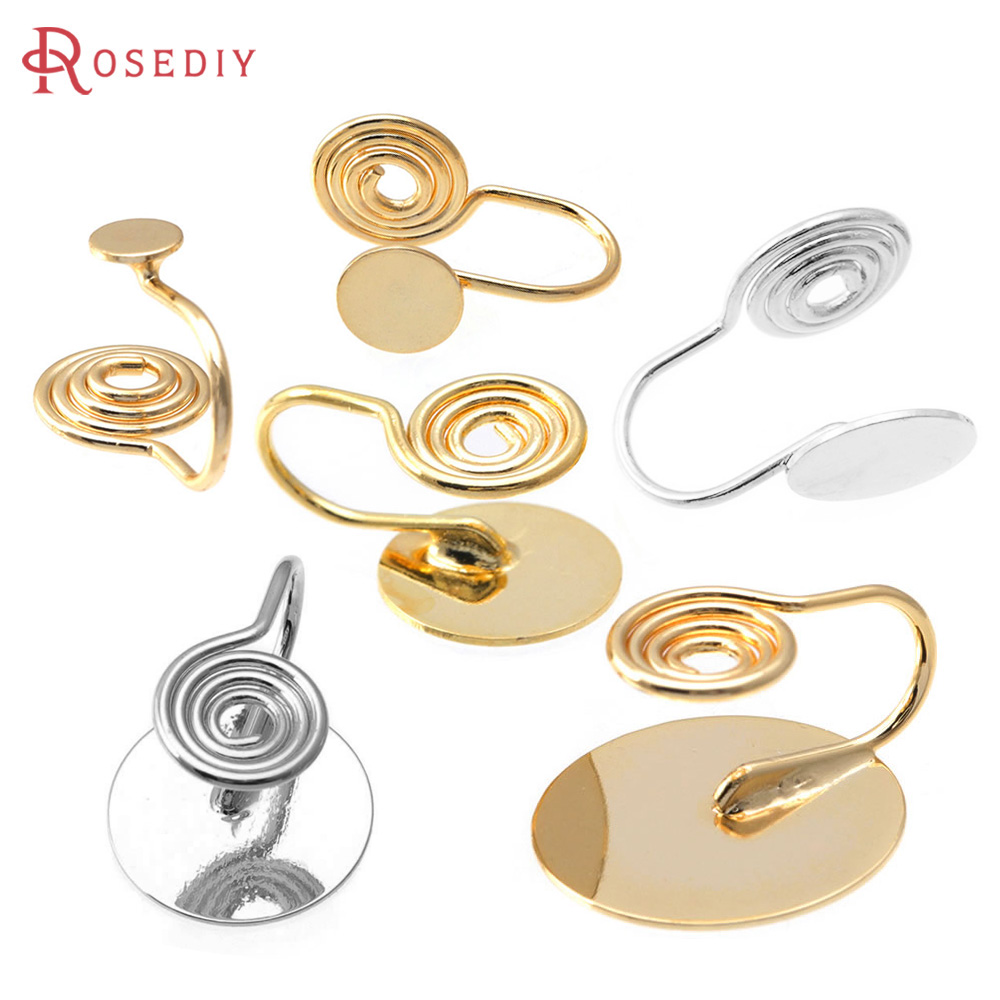 Jewelry Making Tray - 4MM~14MM 18K Goldfarbenes Messing mit Fassungen