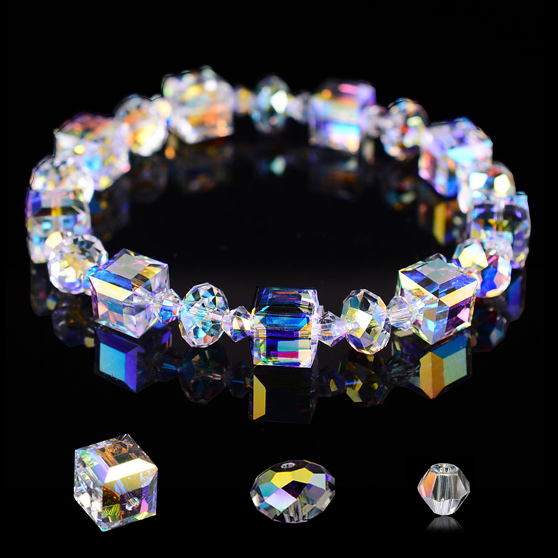 Jewelry Making Glasses - 180-250PCS 4/6/8/10MM AB Farbe Kristall Perlen