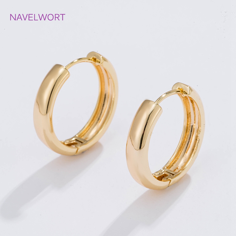 Jewelry Making Articles - 6 Größen vergoldete Kreisohrringe als Geschenk