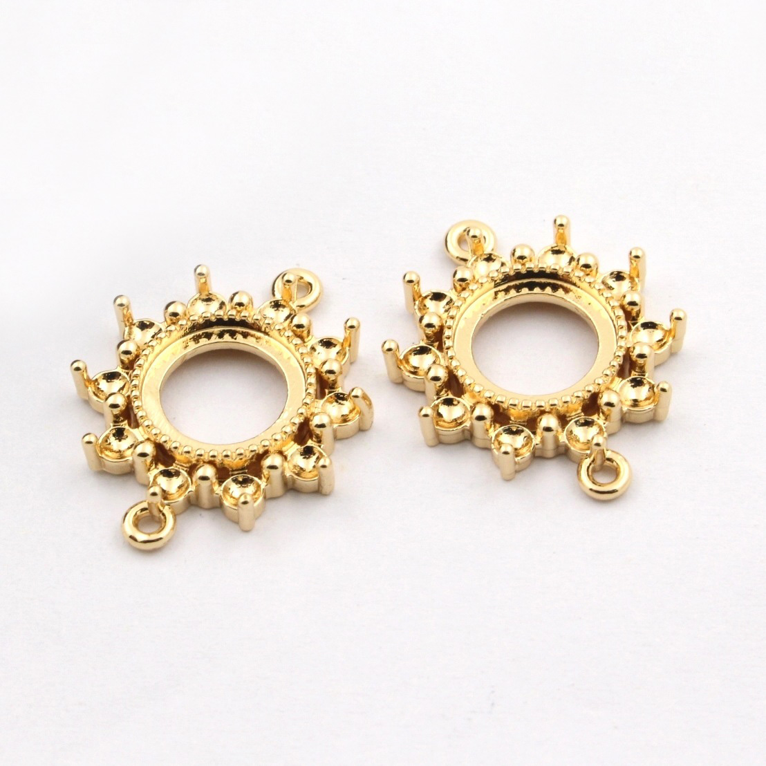 Pendant Blank Bezel - 20 Stück hochwertige, aus Messing gegossene