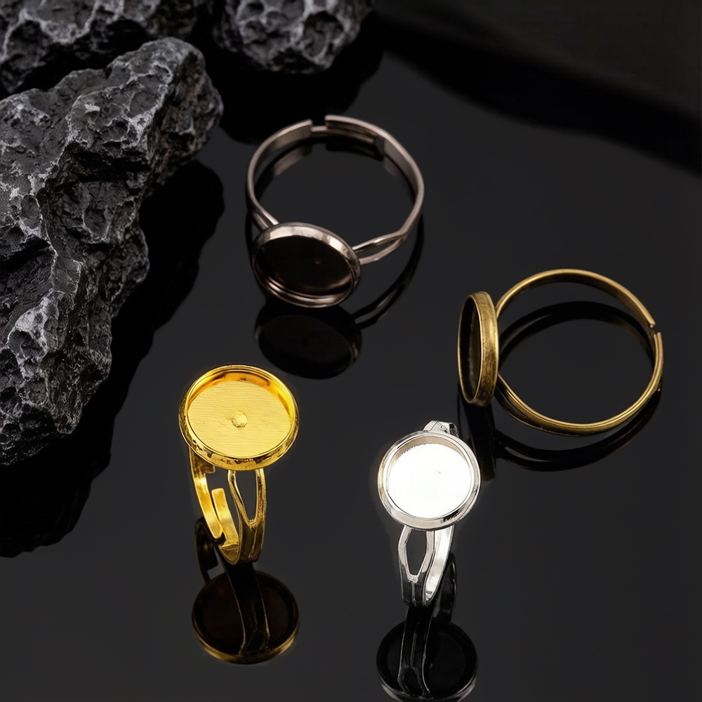 Ring Blank Adjustable - 10 Stück/Set Verstellbare Blanko-Ringbasis Passend für