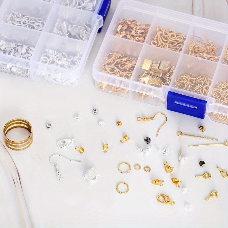Jewelry Making Tool Kit - 1420-teiliges Schmuckzubehör-Set in 1 Box, Ohrring-Bastelset