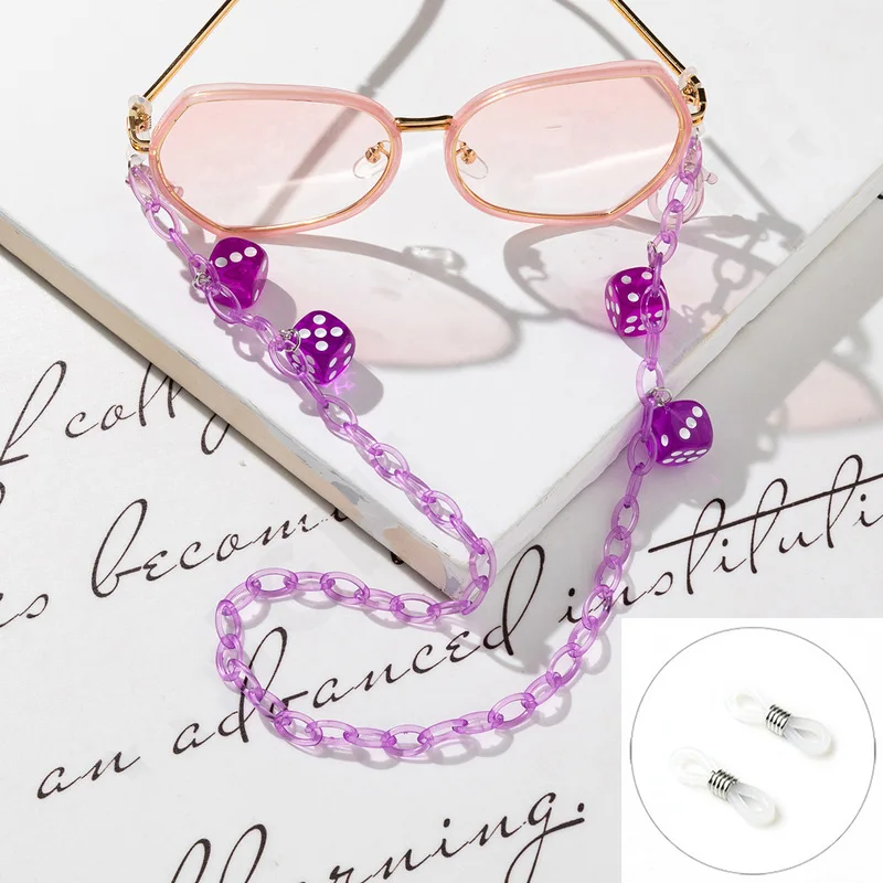 Neue trendige Würfel bunte Acr – Jewelry Making Glasses Bewertung und Preis