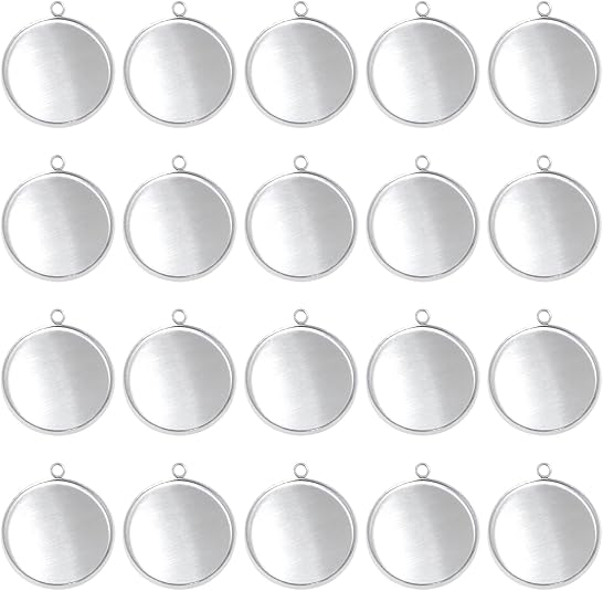 20 Stück Edelstahl-Rohlinge mi – Jewelry Making With Resin Bewertung und Preis