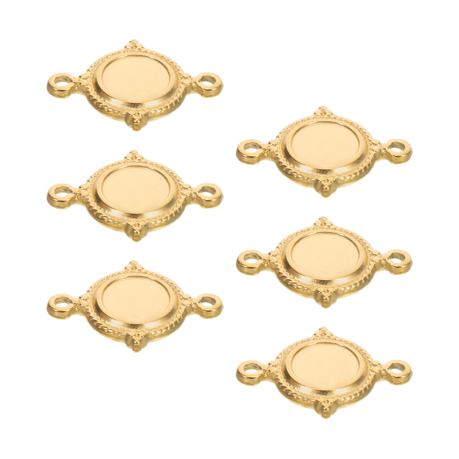6 Stück Edelstahl-Anhängerscha – Pendant Blank Bezel Bewertung und Preis