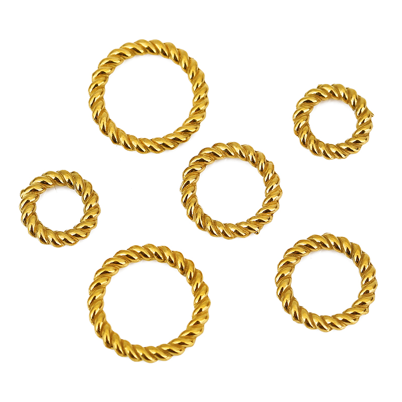 10 Stück PVD Never Fade Edelst – Jewelry Making Closed Jump Rings Bewertung und Preis