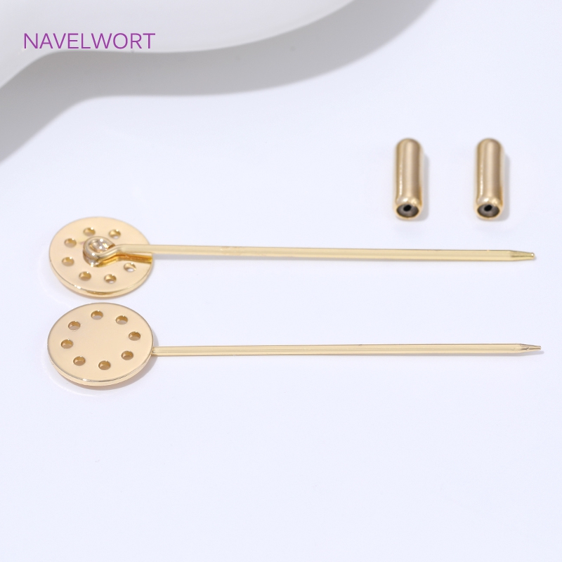14K vergoldete lange Brosche S – Jewelry Making Tray Bewertung und Preis