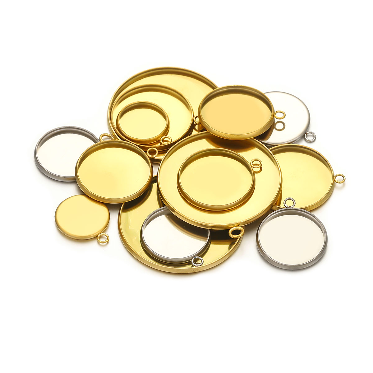 10 Stück goldener Edelstahl mi – Jewelry Making Tray Bewertung und Preis