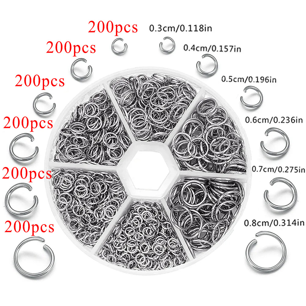 1200 Stück Biegeringe und Spal – Jewelry Making Closed Jump Rings Bewertung und Preis