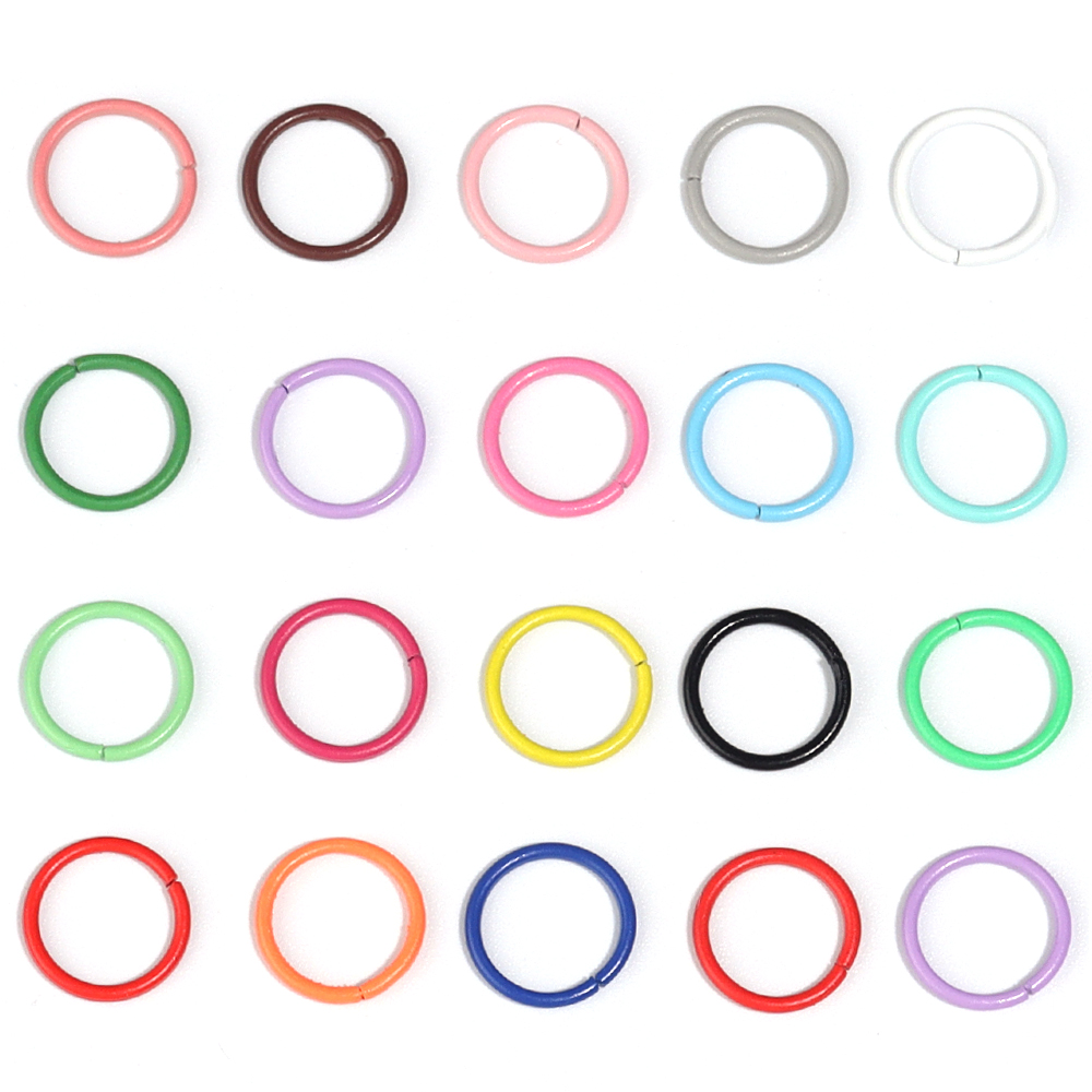 50 Stück 8/10 mm Eisen-Spaltri – Jewelry Making Closed Jump Rings Bewertung und Preis