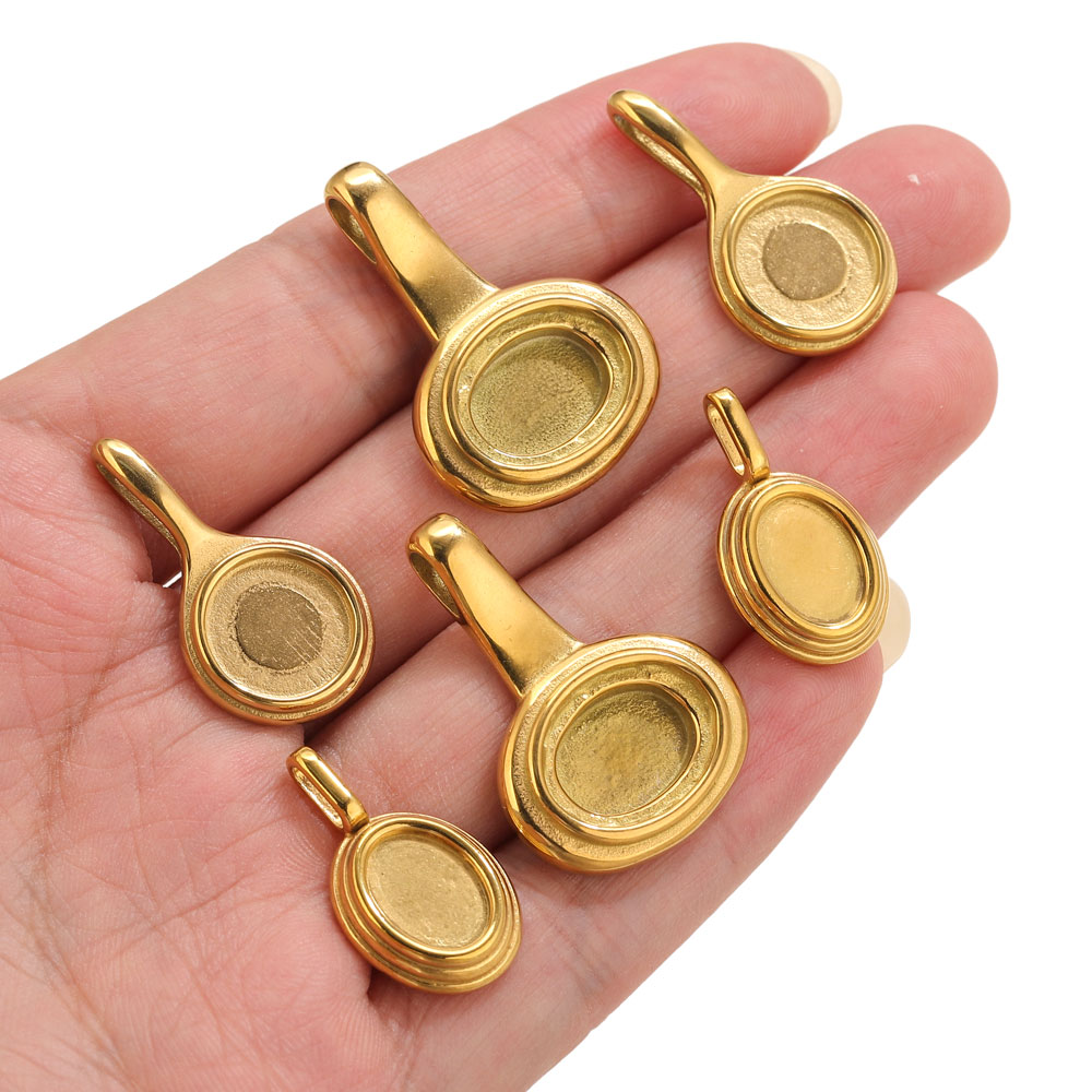 5 Stück Edelstahl Runde ovale  – Jewelry Making Tray Bewertung und Preis