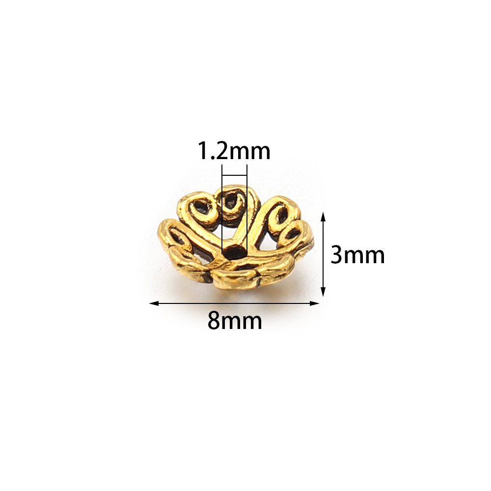 100 Stück 8mm Legierung Hohl-B – Jewelry Making Tray Bewertung und Preis