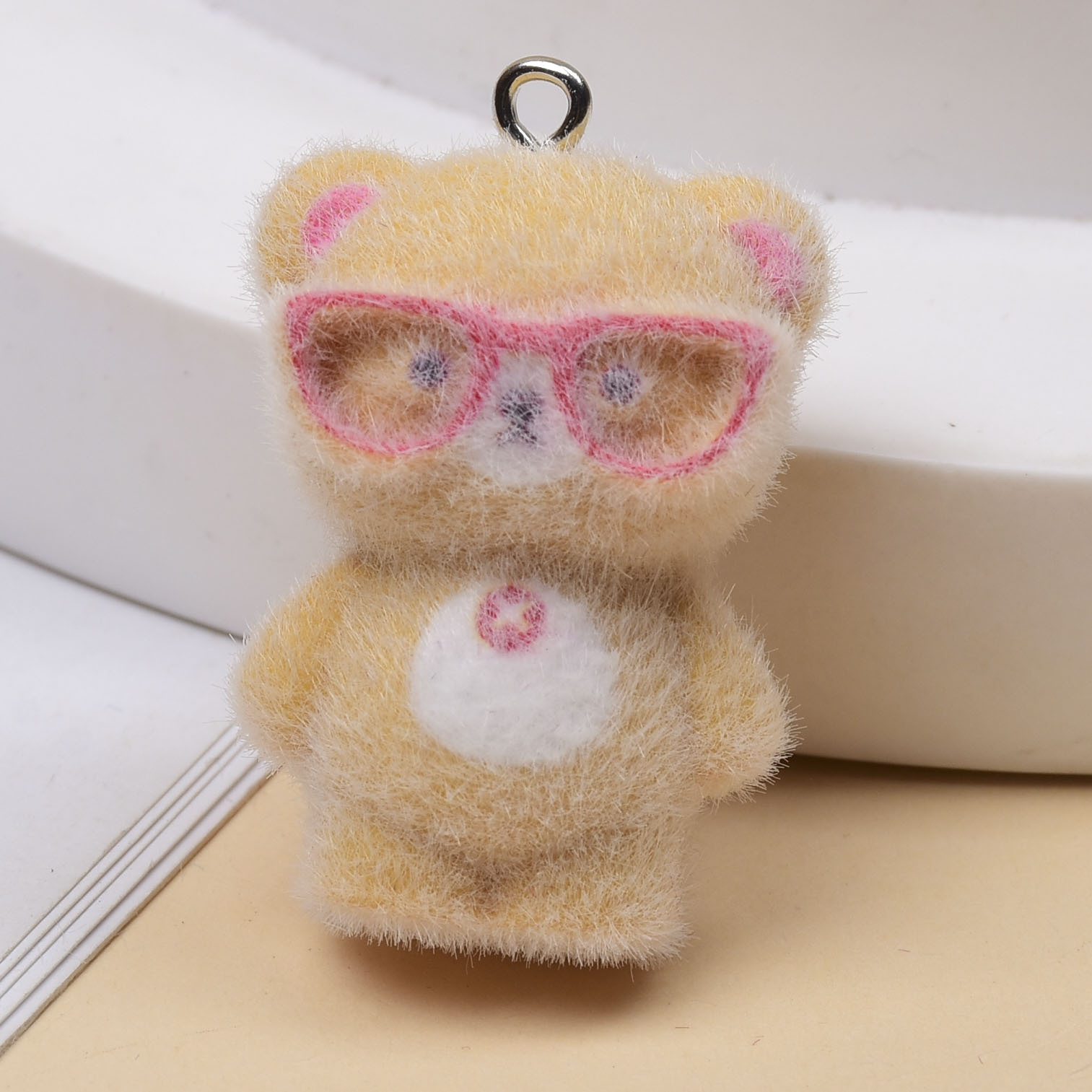 3 Stück 3D-Flockglasur-Bärenan – Jewelry Making Glasses Bewertung und Preis
