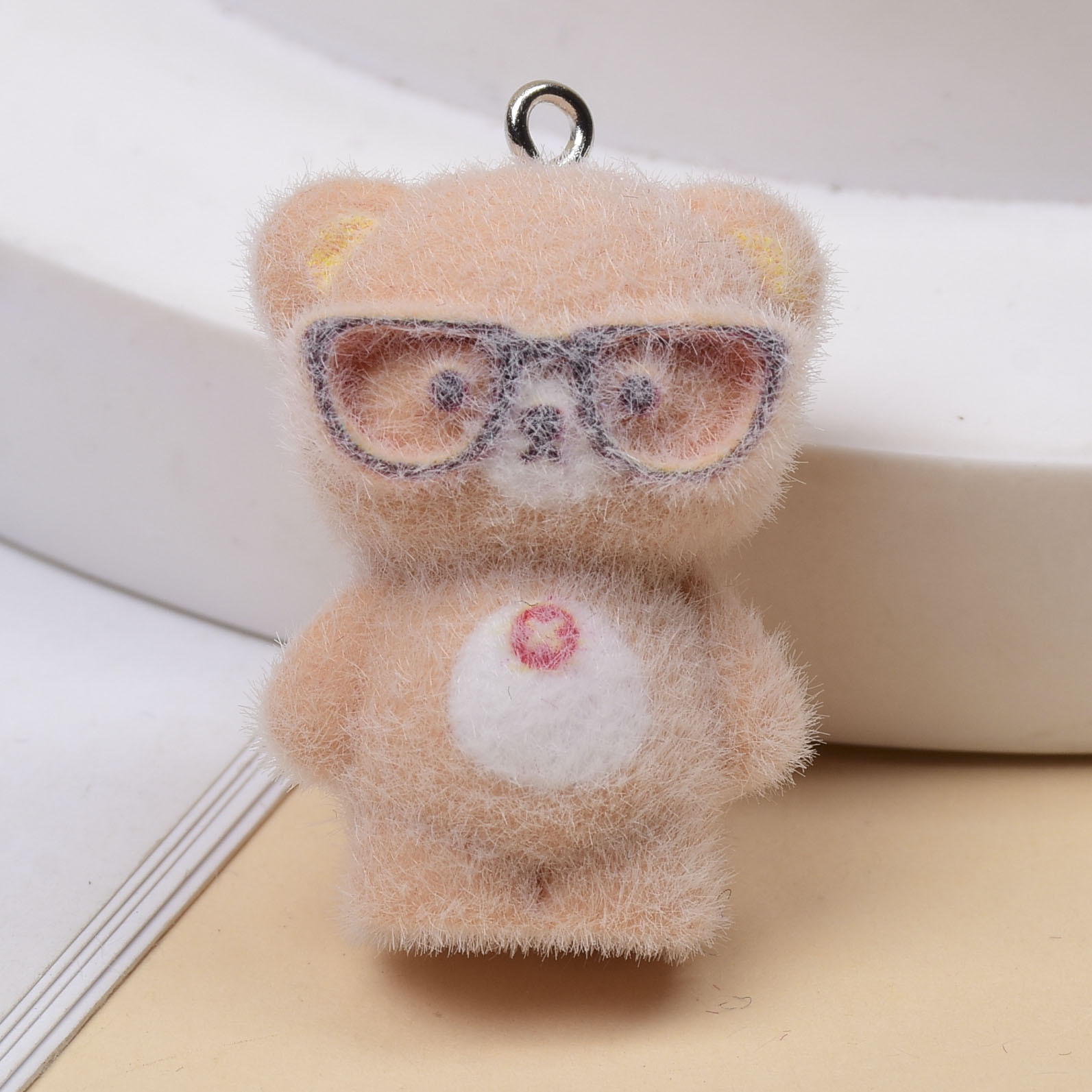 3 Stück 3D-Flockglasur-Bärenan – Jewelry Making Glasses Bewertung und Preis