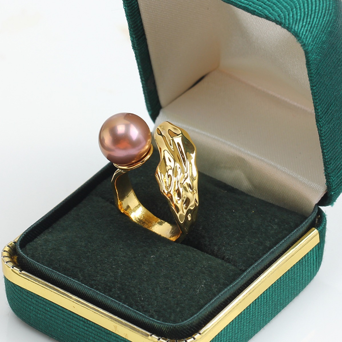 Damenring aus Messing, 14K ver – Ring Blank Adjustable Bewertung und Preis