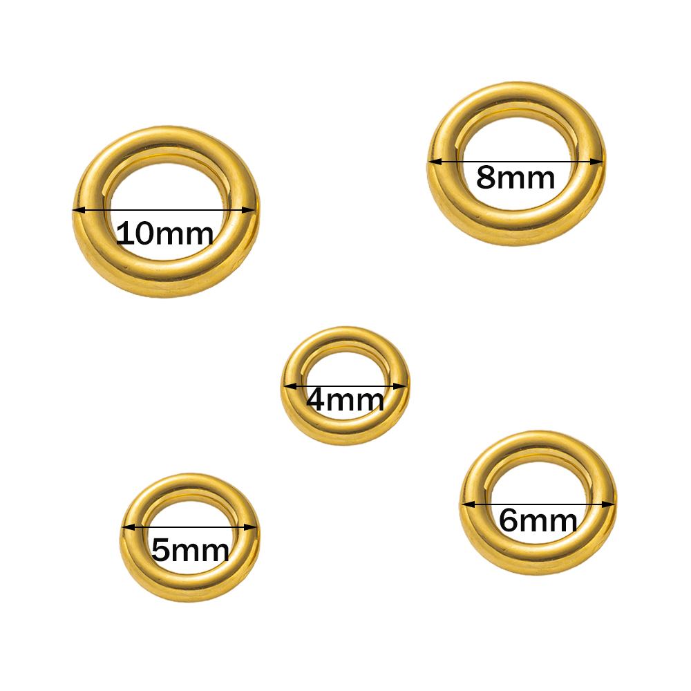 10 stücke Edelstahl Gold O Rin – Jewelry Making Closed Jump Rings Bewertung und Preis