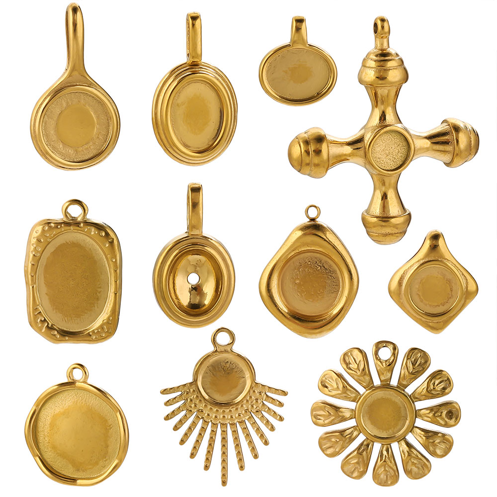 4-5PCS Edelstahl Gold Charms R – Jewelry Making Tray Bewertung und Preis