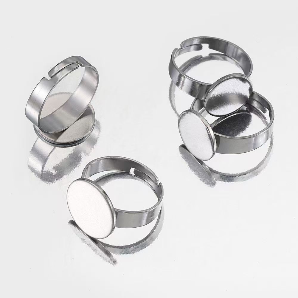 10 Stück Edelstahlringe, verst – Ring Blank Adjustable Bewertung und Preis
