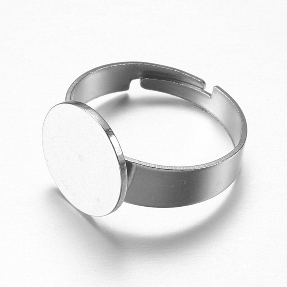 10 Stück Edelstahlringe, verst – Ring Blank Adjustable Bewertung und Preis