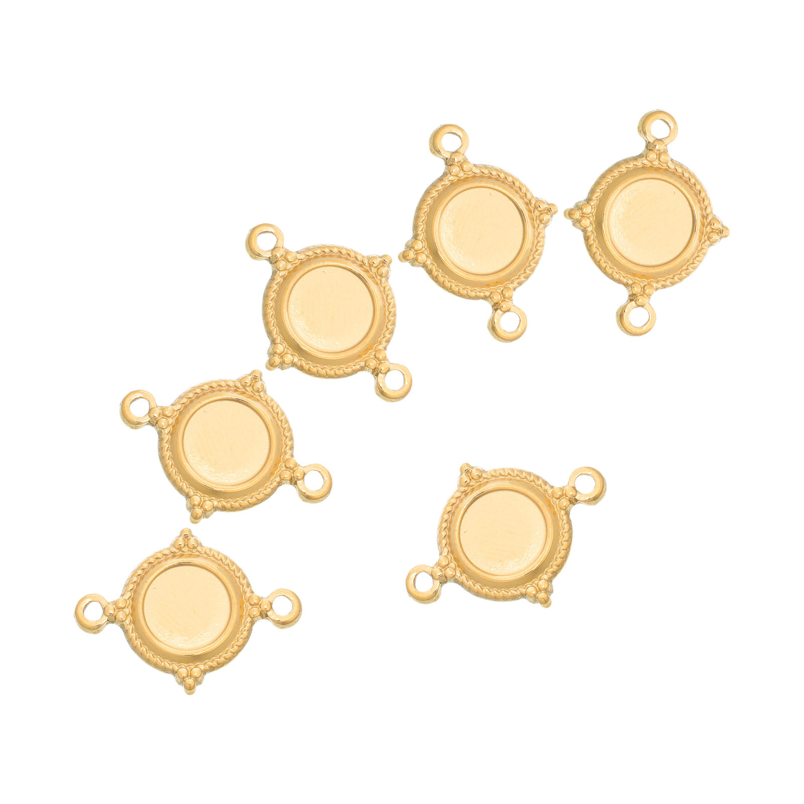 6 Stück Edelstahl-Anhängerscha – Pendant Blank Bezel Bewertung und Preis