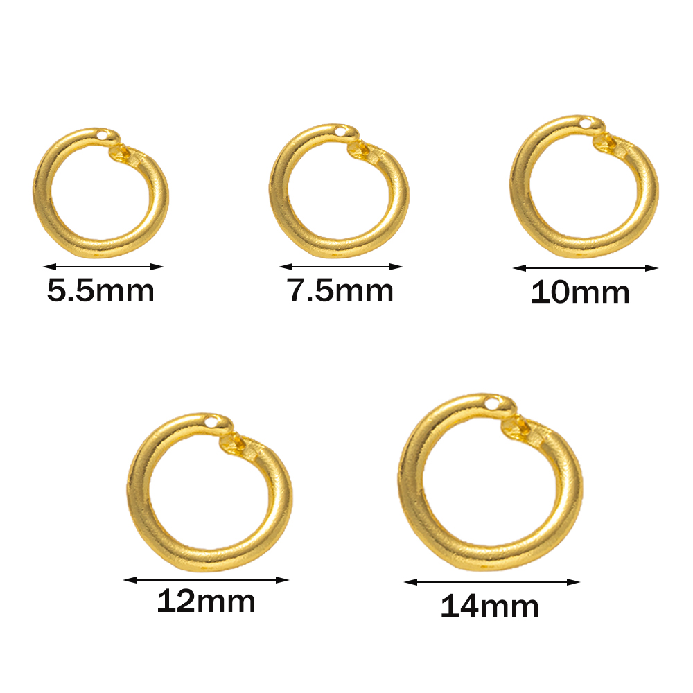 10 Stück 18K vergoldete Messin – Jewelry Making Closed Jump Rings Bewertung und Preis