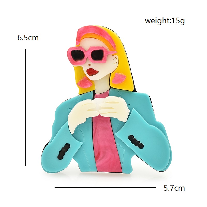 Wuli&baby Acryl-Broschen mit B – Jewelry Making Glasses Bewertung und Preis