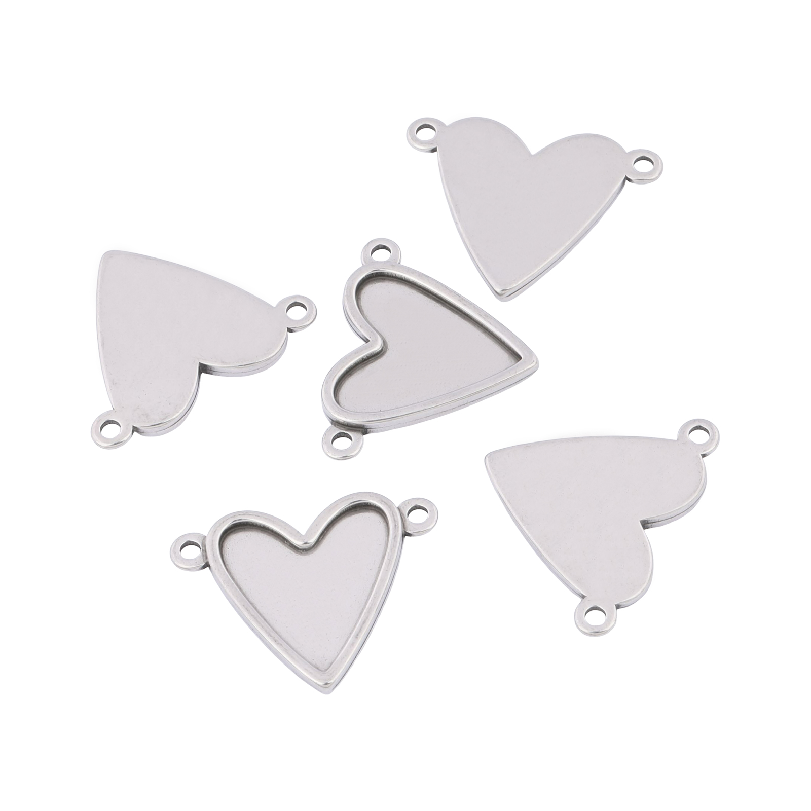 10 Stück Edelstahl-Verbindungs – Pendant Blank Bezel Bewertung und Preis