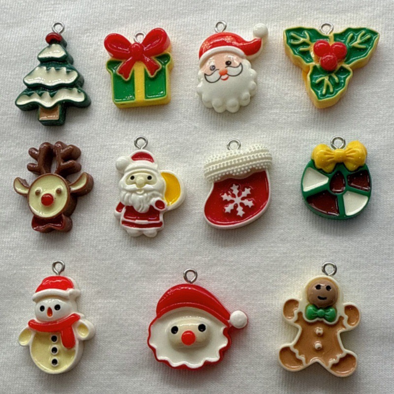 10 Stück Weihnachts-Cartoon-Se – Jewelry Making With Resin Bewertung und Preis