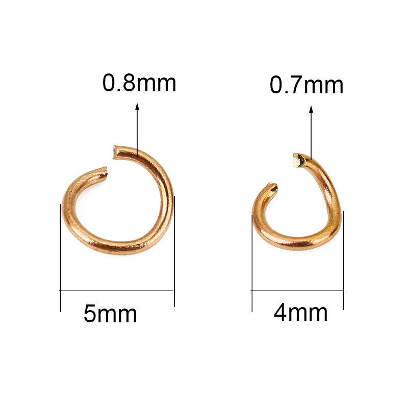 100 Stück roségoldbeschichtete – Jewelry Making Closed Jump Rings Bewertung und Preis