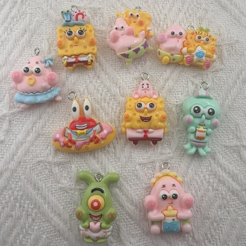 10 Stück Cartoon-Harzanhänger, – Jewelry Making With Resin Bewertung und Preis