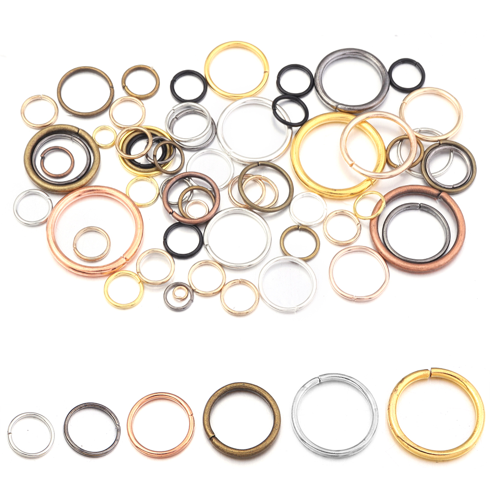 50-200 Stück/Lot 3-20mm Einzel – Jewelry Making Closed Jump Rings Bewertung und Preis