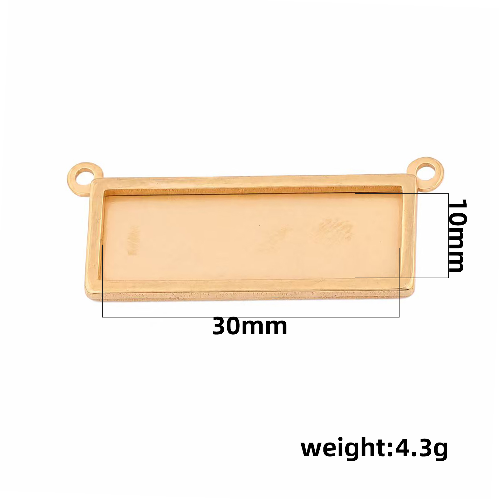 5 Stück Edelstahl vergoldet, p – Pendant Blank Bezel Bewertung und Preis